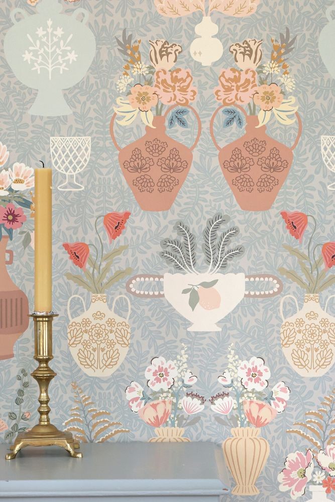 Show details for Summer spritz  Vintage blue - 902-03 Picture of Summer spritz  Vintage blue - 902-03